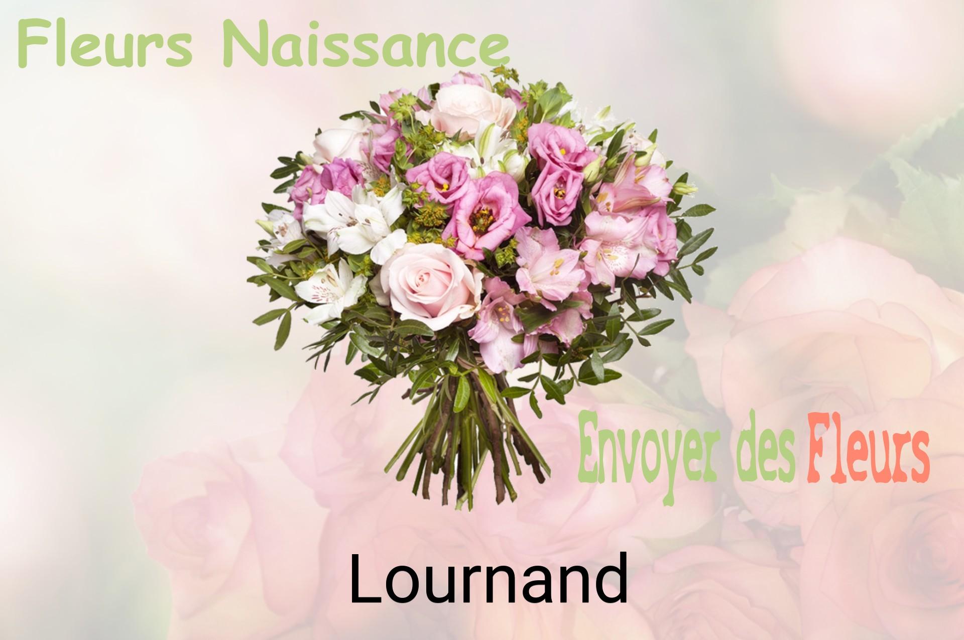Bouquet de fleurs de naissance livré à Lournand